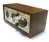 omejo FM Radio Wooden Clock hidden Camera with Motion Detection and Remote Control Functions 16GB