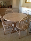 Selling Dining Table w/Four Chairs  L Shaped Desk